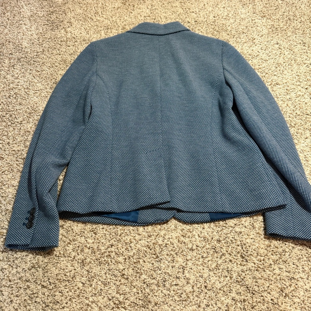 Talbots Microcheck Two Button Blazer- 8 - image 3